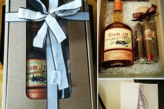 Cesto regalo - L'abbinamento perfetto - Rhum, Sigari e cioccolato